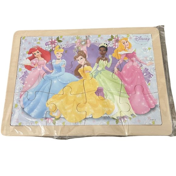 Lot of 5 Childrens 12 Piece Puzzles - 3 Vintage Disney‎ 1 Disney Princess Puzzle - Picture 4 of 5